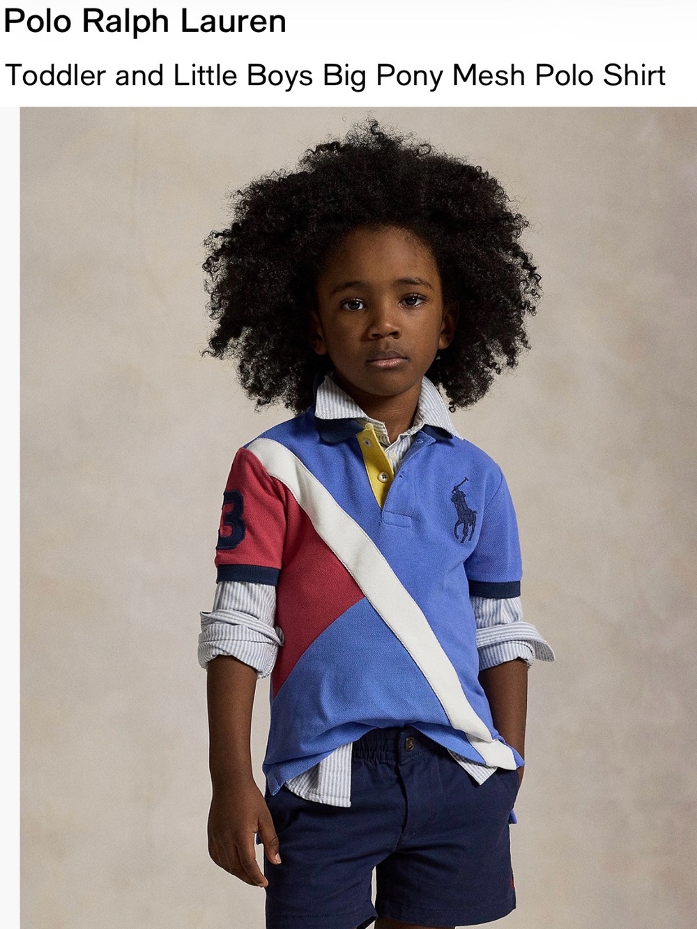 5T Boys Two-Piece shirt & shorts by Ralph Lauren